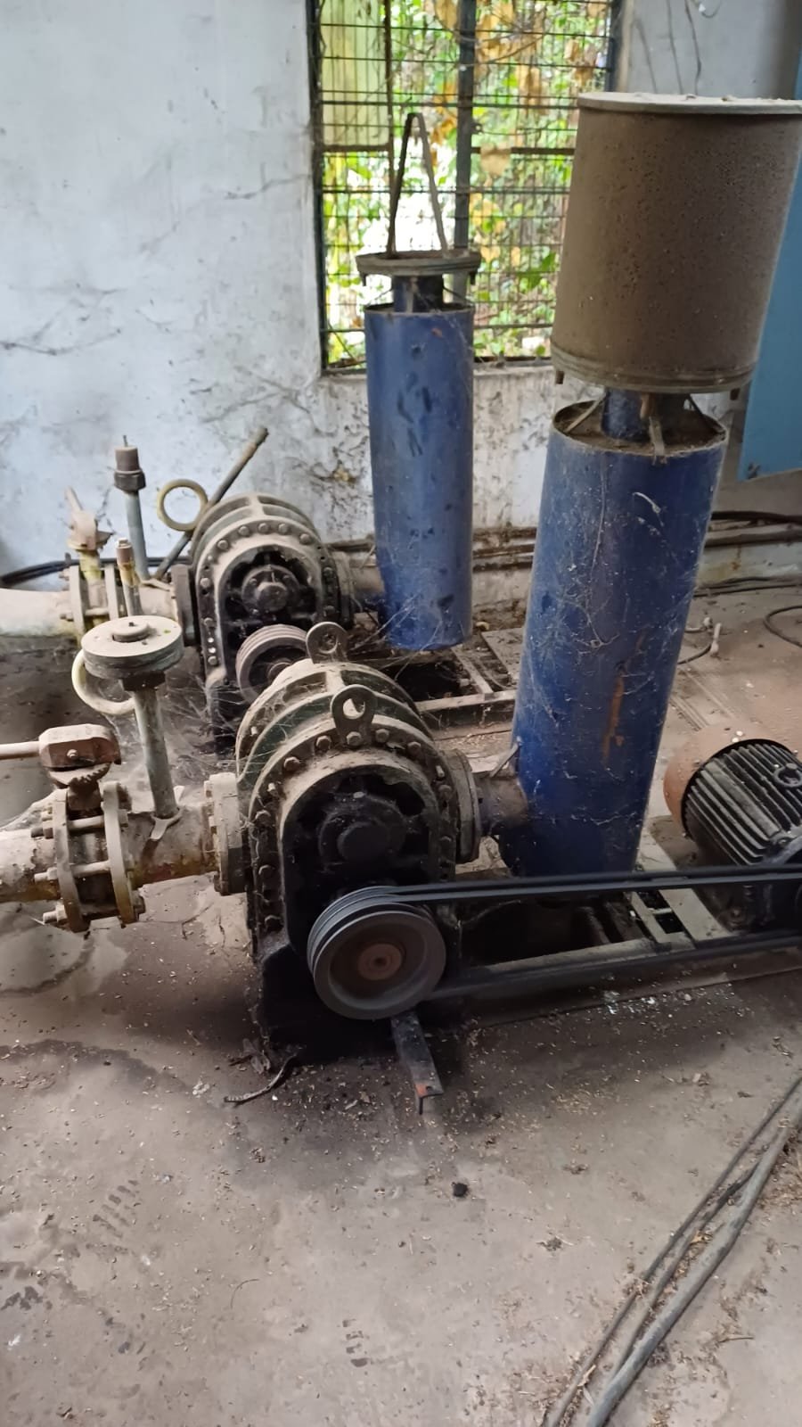 A sewage treatment plant pump house. Commissioned but untouched since.